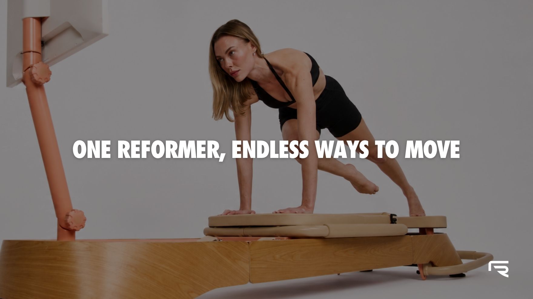 One Reformer, Endless Ways to Move. Instructor on the Frame Reformer.